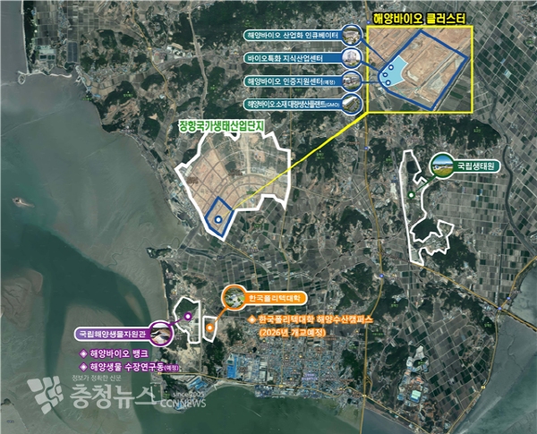 서천 해양바이오 클러스터 조성도