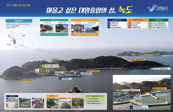 녹도항 어촌뉴딜사업 계획도