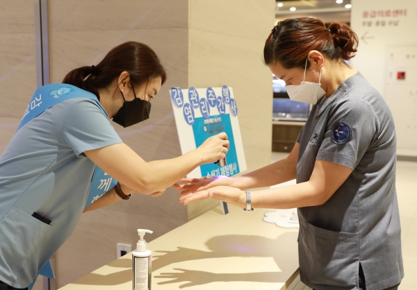 감염관리 손씻기 체험행사