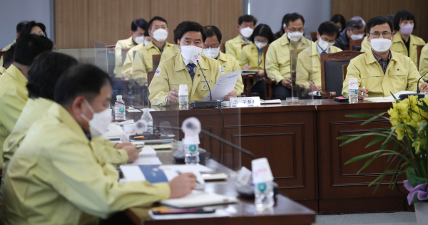 지난 22일 ‘2022년 주요업무계획 보고회’ 개최 모습