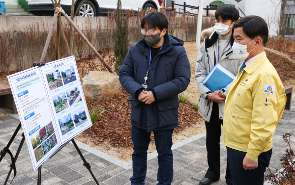 12월-명석고 숲 조성 관련 동행정담 모습
