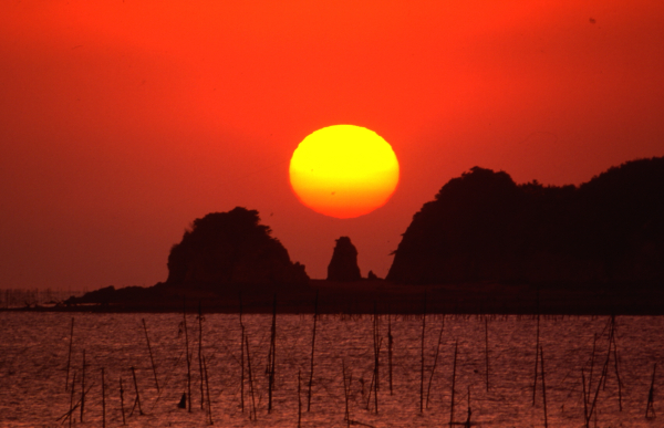 왜목마을 일출 모습