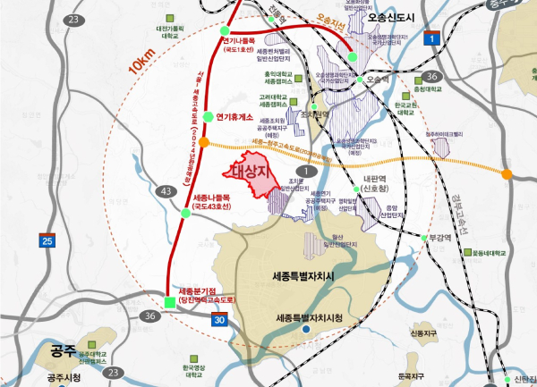 세종스마트산단위치도