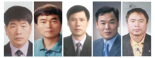 ​정년퇴직 왼쪽부터 김종영, 김용연, 이필재, 신용찬, 김관영