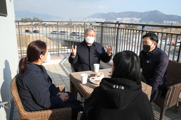 박재현 사장, 스마트빌리지 입주민 간담회