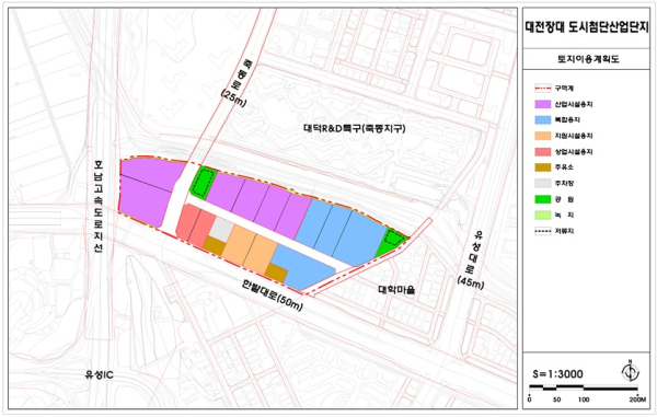 장대산단 토지이용계획도