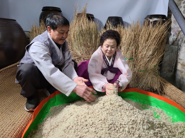 김정구 씨 집에서 지난 17일 진행된 당주 담그기 사진