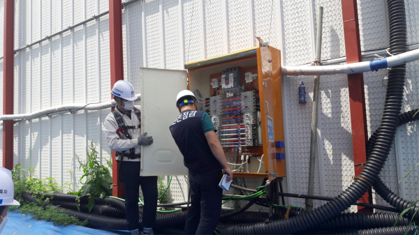 아파트 건설현장 합동점검/예산군 제공