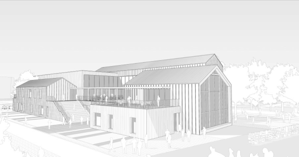 학하동 복합커뮤니티센터 설계공모 당선작 조감도