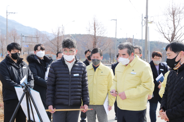 김동일 보령시장 시민소통 행정실천 사업현장 방문 모습