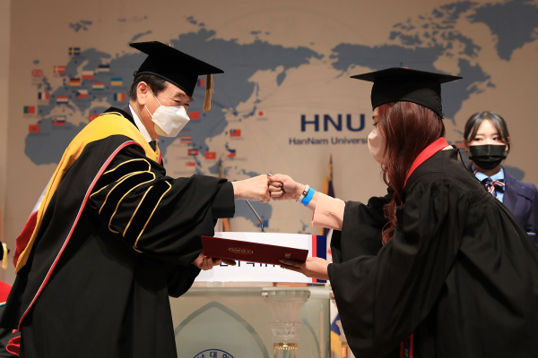 한남대, 제60회 전기 학위수여식 개최 모습