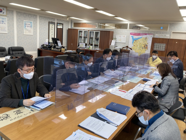 아산시 간부 공무원 핵심과제 선정을 위한 인터뷰 장면