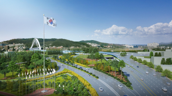 천안IC 오픈스페이스 도시 바람길 숲 조감도