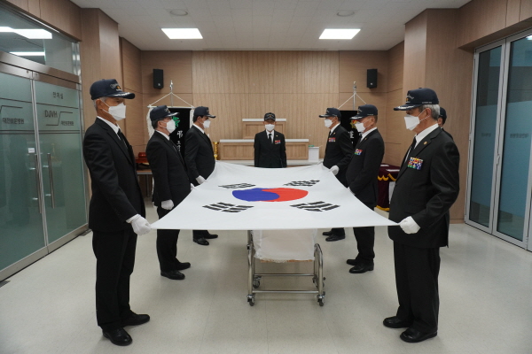 무연고 국가유공자 장례지원 및 국립대전현충원 안장 거행