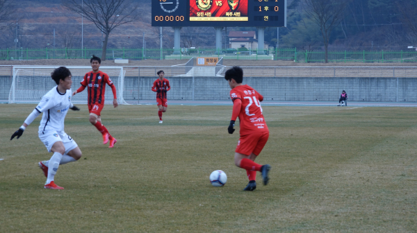 당진시민축구단 경기모습
