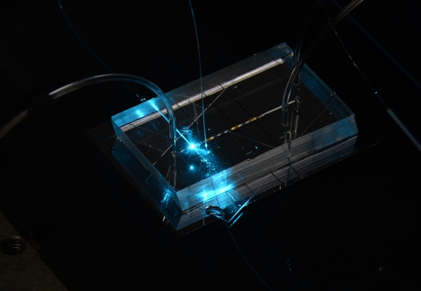 ETRI 연구진이 개발한 물방울 형광 측정모듈