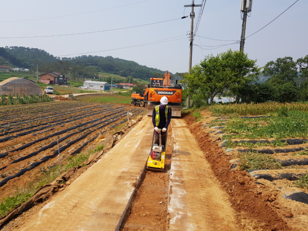 농어촌생활용수개발(고대지구) 현장 사진