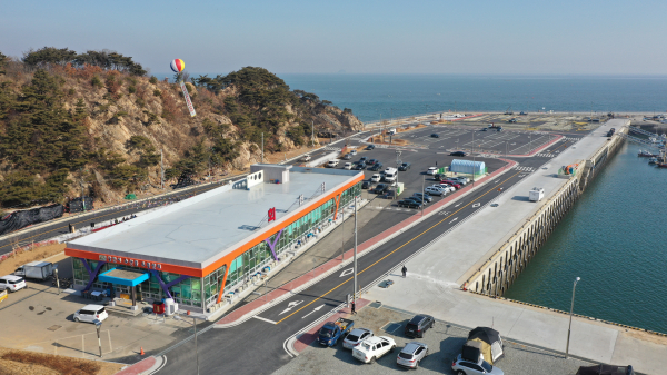 당진 장고항 수산물 유통센터 드론 사진