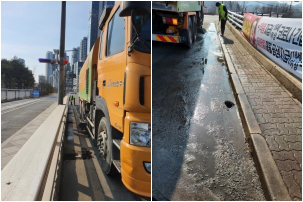 교량배수로 정비