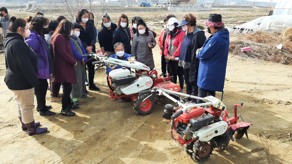 여성농업인 농업기계 안전사용 교육 사진
