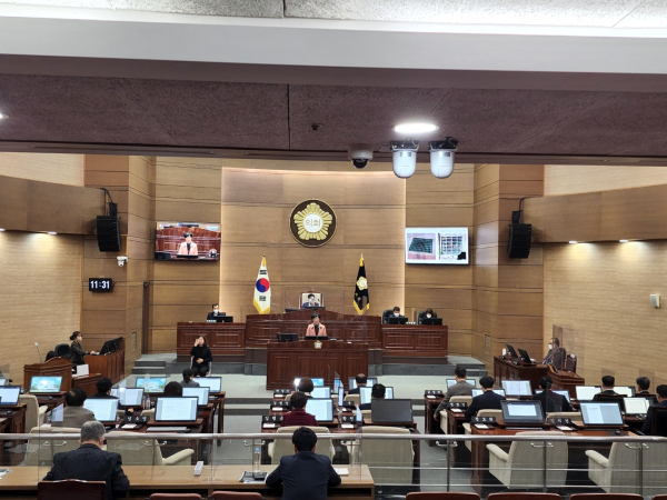 제249회 임시회 진행 장면