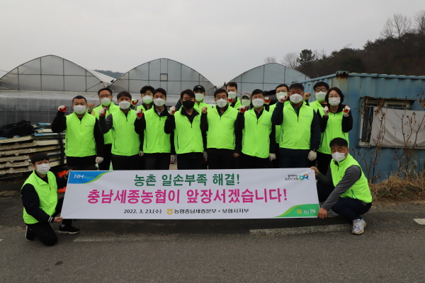 충남세종농협은 본격적인 영농철을 맞아 코로나19로 일손을 구하지 못해 어려움을 겪고 있는 보령시 소재 무화과 재배 농가를 찾아 농촌일손돕기 봉사활동