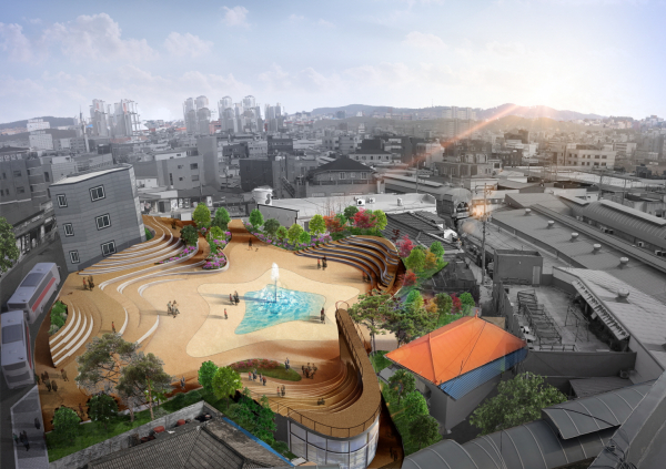 중앙로 광장 조성 사업  조감도.