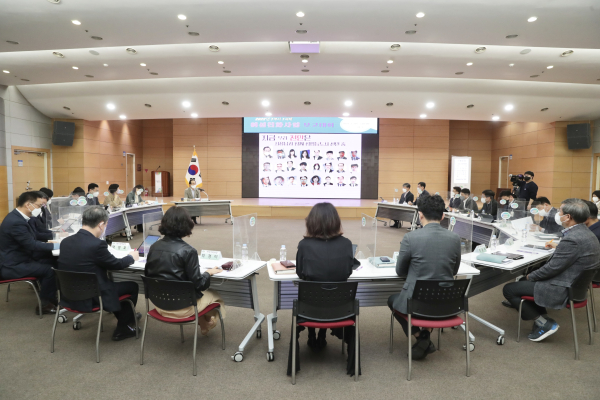 여성친화사업 보고대회 진행 장면