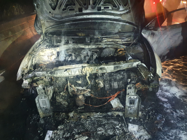 완전히 전소된 차량(사진제공=천안동남서방서)