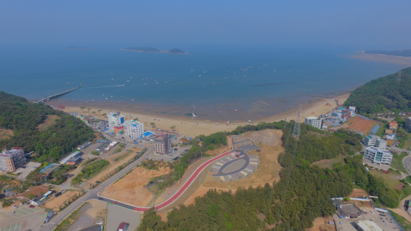 당진시 공공야영장 개장 관련 왜목캠핑장 전경 드론