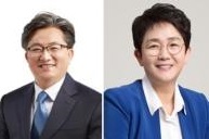 정용래 유성구청장(왼쪽)과 박정현 대덕구청장