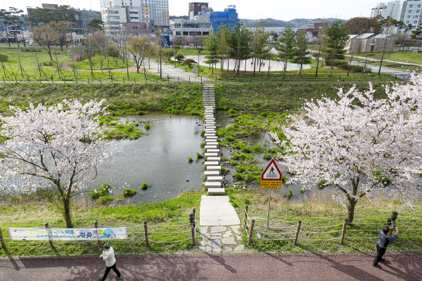 성연천 산책로 모습