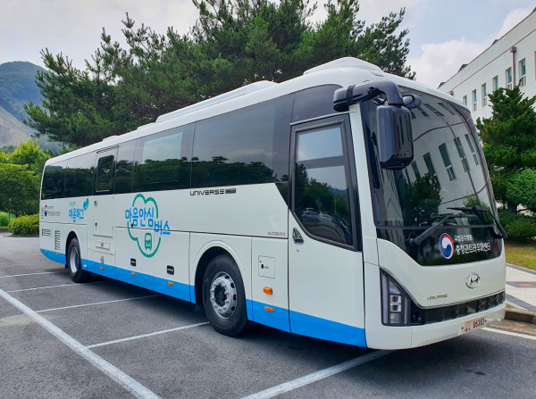 찾아가는 마을안심버스 모습.