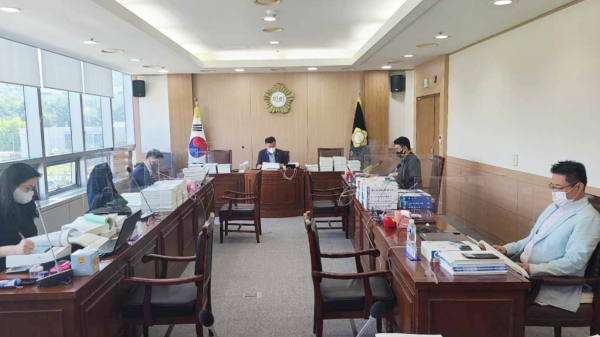 2021 회계연도 결산 검사 모습