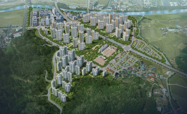 배방휴대지구 도시개발사업 조감도