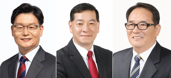 왼쪽부터 민주당 김정섭, 국민의힘 최원철 공주시장 예비후보
