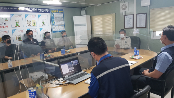 건축 공사장 화재안전컨설팅 실시 장면