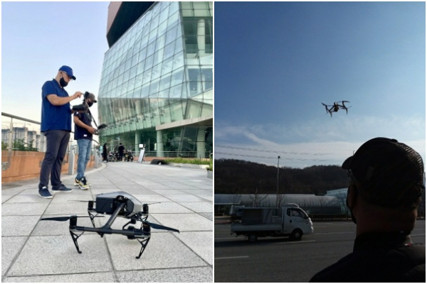 축제에 사용될 드론 사진