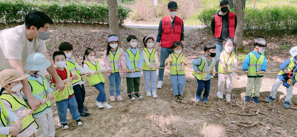 글벗유치원, 행복교육체험터 활동 모습