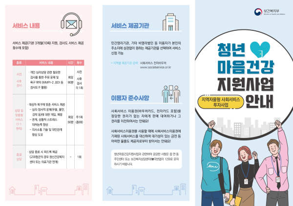 2022년 청년마음건강지원사업 리플렛