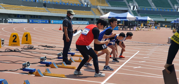 전국장애인학생체육대회에 참가한 세종 학생 모습