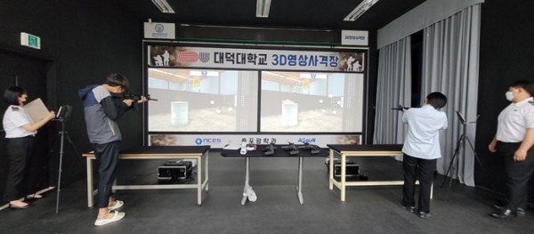 사격대회 참가 선수들