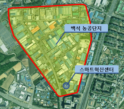 천안 백석농공단지 위치도