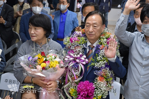 설동호 대전교육감 후보 부부