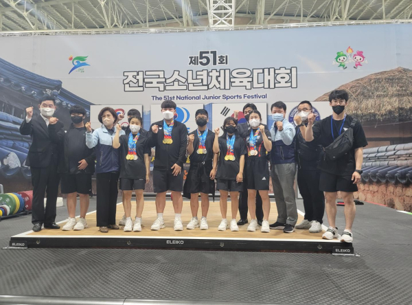 성환중, 제51회 전국소년체전 금메달 9개 성과