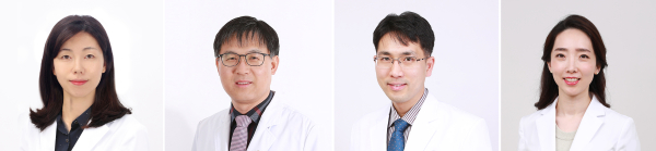 좌측부터 여민경 교수, 정성수 교수, 정재욱 교수, 김윤주 교수