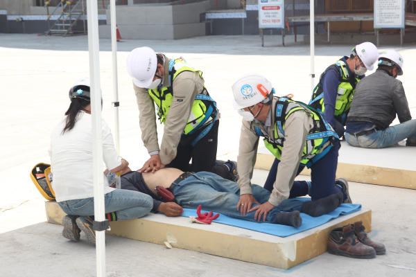 지난달 31일,  ‘2022 재난대응 모의훈련’ 실시 모습