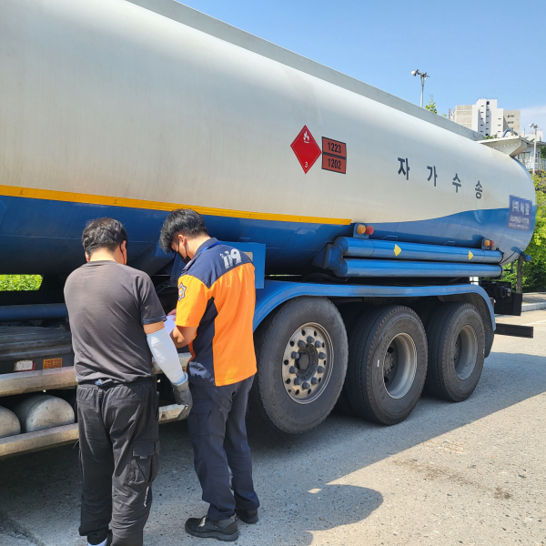 가두검사 진행 장면(사진=서북소방서 제공)