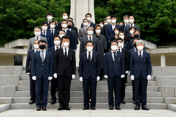 제67회 현충일 대전보훈공원 참배 모습