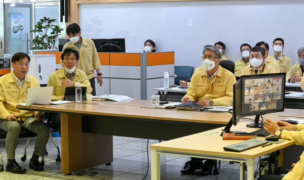 박재현 사장, 가뭄대책 점검회의 개최 모습